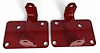 971R LSx Engine Swap Motor Mount Bushing Adapter Stands, 1970-1992 GM F-Body & 1978-1988 GM G-Body, Bright Red - image 1