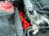 971R LSx Engine Swap Motor Mount Bushing Adapter Stands, 1970-1992 GM F-Body & 1978-1988 GM G-Body, Bright Red - image 2