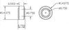 COM12T COM12T Spherical Bearing, 3/4 in. Bore, Chrome Moly, Self-Lubricating PTFE Liner - image 2