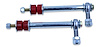 D03-FEL-2 Extreme Duty Spherical Front Sway Bar End Links 2003-2013 Dodge Ram 2500 & 2003-2012 Dodge Ram 3500, Red Bushings - image 1