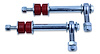 D03-FEL Extreme Duty Spherical Front Sway Bar End Links 2003-2013 Dodge Ram 2500 & 2003-2012 Dodge Ram 3500, Red Bushings - image 1