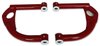 742-4130-DELR Tubular 4130 Front Upper A-Arms w/ Delrin Bushings, 1993-2002 GM F-Body [Red] - image 2