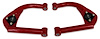 742-4130R-K6462 Tubular Front Upper A-Arms w/ Poly Bushings, 1993-2002 GM F-Body [Bright Red]