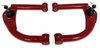 742-4130R-K6462 Tubular Front Upper A-Arms w/ Poly Bushings, 1993-2002 GM F-Body [Bright Red] - image 2