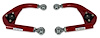 743-4130R-K6462 Tubular Front Upper A-Arms w/ Rod Ends & BJ, 1993-2002 GM F-Body [Bright Red] - image 1