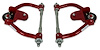 755-DELR-K5208 Tubular Front Upper A-Arms w/ Delrin Bushings, GM G-Body & S-10 [Bright Red] - image 1