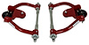 755-DELR-K5208T Tubular Front Upper A-Arms w/ Delrin Bushings, GM G-Body & S-10 [Bright Red] - image 1