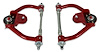 756-DELR-K5208 Tubular Front Upper A-Arms w/ Delrin Bushings, GM G-Body & S-10 [Bright Red] - image 1