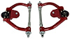756-DELR-K5208T Tubular Front Upper A-Arms w/ Delrin Bushings, GM G-Body & S-10 [Bright Red] - image 1