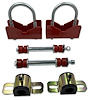 901-325R-21MM Rear Sway Bar Mounting Kit, 3.25 in. Axle Tube Dia., 82-02 GM F-Body [Bright Red] - image 1