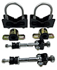 901-SEL-300B-22MM Rear Sway Bar Mounting Kit, 2.75 in.-3.00 in. Axle Tube Dia., 82-02 GM F-Body [Black] - image 1