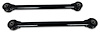 H2-06-09-208B Tubular Rear Lower Control Arms w/ Rubber Bushings, 2006-2009 Hummer H2 [Black] - image 1