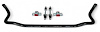 924-FRONT-SELB 1.25 in. Solid Front Sway Bar, Spherical End Links, 1993-2002 GM F-Body [Black] - image 1