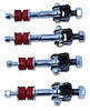 SEL-F4K2 Front & Rear Spherical Sway Bar End Links Kit, 1993-2002 GM F-Body Camaro & Firebird, Red Bushings - image 1