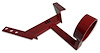 T56XM-FLR T-56 6-Speed Transmission Crossmember with Driveshaft Safety Loop, 1982-1992 GM F-Body Camaro & Firebird, Bright Red - image 1