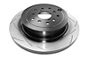 Street Series T2 Slot Brake Disc, 08-10 STi/2017 BRZ w/Perf. Pkg. Dual Drilled - image 1