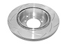 Street Series T2 Slot Brake Disc, 03-05 Evo 8/9 - image 1