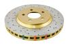 Front Drilled & Slotted 4000 Series Rotor, 05-10 Mustang GT/ 11+ V6