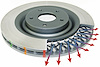 Front Slotted 4000 Series Rotor, 10+ Ford Mustang GT 5.0L V8 - image 1