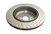 Rear Crossdrilled/Dimpled 4000 XD Series Rotor, 04-17 Subaru WRX STi - image 2