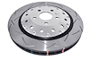 5000 Series T3 slotted Brake Disc, 5000 Fully Assembled 2-Pc Silver Hat T3 Slot Rotor - image 1