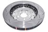5000 Series T3 slotted Brake Disc, 5000 Fully Assembled 2-Pc Silver Hat T3 Slot Rotor - image 2