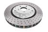 5000 Fully Assembled 2-Pc Clear Anodized Hat T3 Drilled/Dimpled Rotor, 06-17 Audi RS3 8V Sedan - image 1