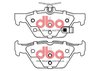 SP Performance Rear Brake Pads, 2018 Subaru Impreza 1.6L/2.0L / 15-21 Subaru Levorg VM 1.6L Turbo - image 2