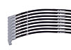 Universal 8.5mm Sleeved FireWire Plug Wires 8 Cylinder 90° Boot Black - image 1
