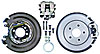 Complete Motor Sport 11" Disc Brake Kits 5 x 4-3/4" Drum Bolt Patterns Includes: Solid Rotors Internal Drum Parking Brakes - image 1