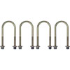 U-BOLT WITH NUTS and WASHERS - 3in ID 1/2-20 8in LONG--SET OF 4 - image 1