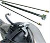 Hard Line Brake Cable Kit Includes Straight Lengths 3/16" Steel Tubing Fittings Rubber Hose - image 1