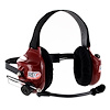 RT006 Platinum Headset [2-Way, 1 Talk, Port Behind The Head, Red]