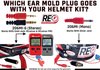 RT705-C Helmet Kit [Standard Mic Flex Boom 3 Conductor Coil Cord] - image 2