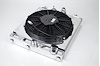 Universal Half Radiator - Evo 7/8/9 / 92-00 Civic - w/ SPAL Fan & Shroud
