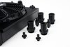 Universal Half Radiator - Evo 7/8/9 / 92-00 Civic - w/ SPAL Fan & Shroud - Black - image 3