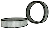 WIX Racing Air Filter Filter Height: 3.25"
