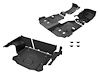 B1013653-BLK1-AA Replacement Front & Rear Flooring System for 2011-2018 Jeep Wrangler JKU 4DR [Mesa Smoke]