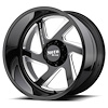 MO400 Series Gloss Black Left Wheel Size: 24'' x 12'' - image 1