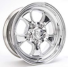 Polished Hopster Wheel Size: 15 x 10" Bolt Circle: 5 x 4-1/2" Rear Spacing: 3-3/4" - image 1