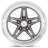 VN514 Groove Wheel [Size: 18" x 10"] Anthracite w/Diamond Cut Lip - image 2