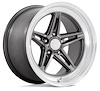 VN514 Groove Wheel [Size: 18" x 10"] Anthracite w/Diamond Cut Lip - image 1
