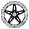 VN514 Groove Wheel [Size: 18" x 10"] Gloss Black w/Diamond Cut Lip - image 2