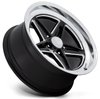 VN514 Groove Wheel [Size: 18" x 10"] Gloss Black w/Diamond Cut Lip - image 3