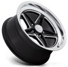 VN514 Groove Wheel [Size: 18" x 8"] Gloss Black w/Diamond Cut Lip - image 3