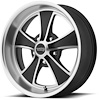 Mach 5 Wheel Size: 17x7 Bolt Pattern: 5x4.5 Offset: 0 mm Finish: Black & Machined - image 1