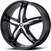 Helo Series 844 Black Wheel Size: 20" x 8" - image 1