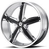 Helo Series 844 Chrome Wheel Size: 20" x 8" - image 1
