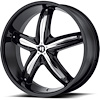 Helo Series 844 Black Wheel Size: 18" x 8" - image 1