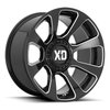 XD Wheels XD854 Reactor Wheel [Size: 20" x 9"] Gloss Black w/ Milled Accents - image 2